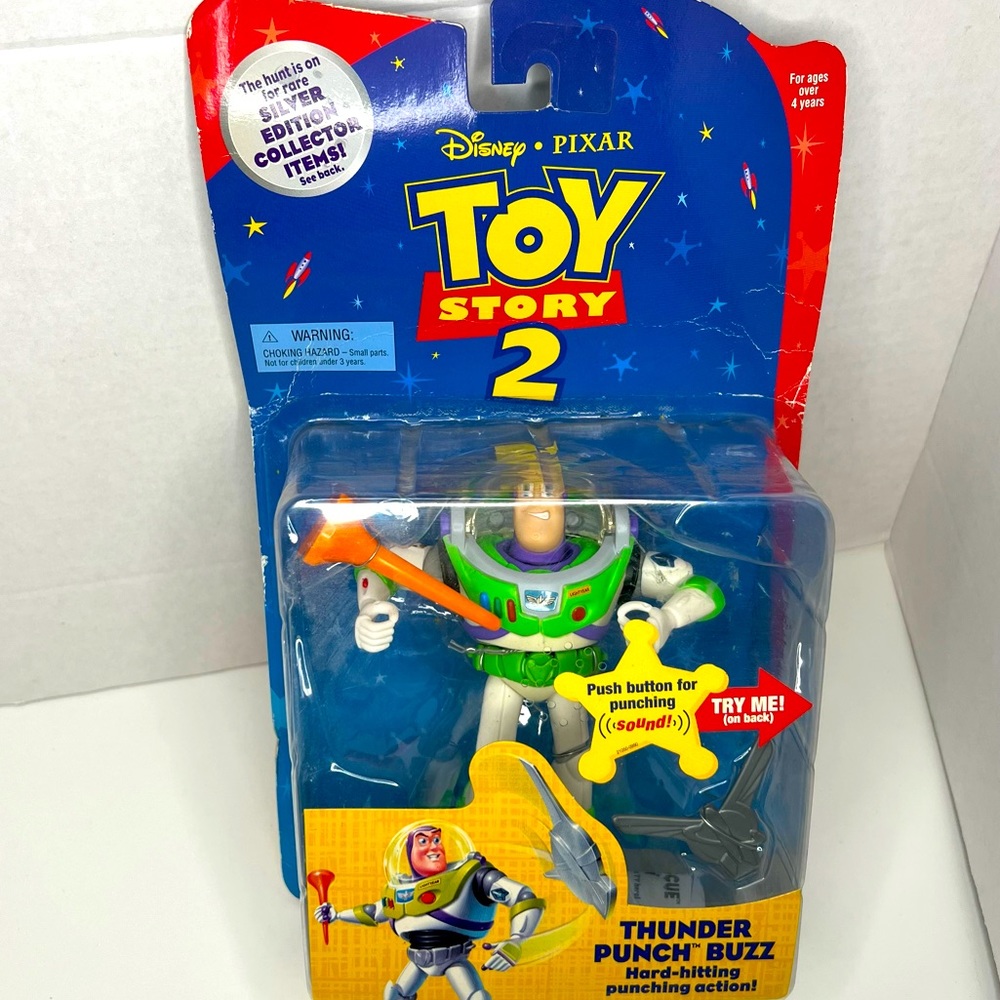 1999 Disney Toy Story 2 Buzz Lightyear Thunder Punch Action Toy. NWT.